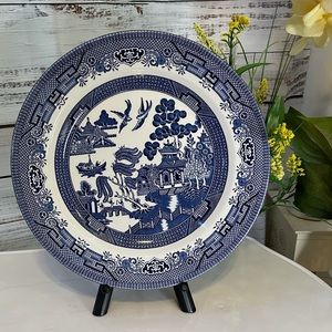 CHURCHILL Fine English Tableware Dishes, Blue Willow, set of 3